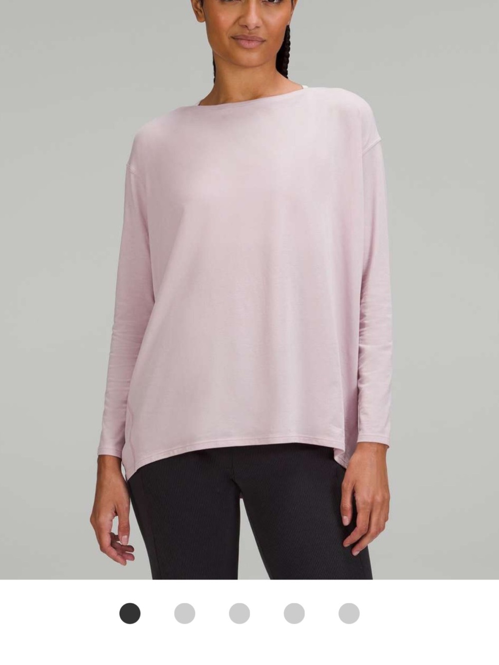 lululemon athletica Soft Blush Long-Sleeve Boatneck Top